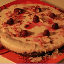 Gâteau framboises amandes mascarpone